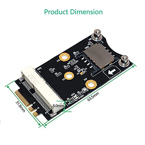 M.2 to Mini PCI‑E Adapter M.2 Key A/E 2230 3G/4G/WiFi Module - PCI-E Micro Card with SIM 6pin / 8pin Card Slot M.2 to Mini PCI Expansion Card for Win10/8/7/2000/Linux/OS X - Image 6