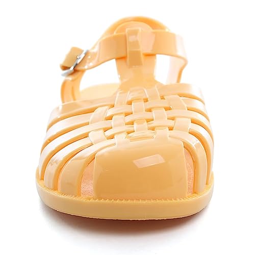 Image of Hee grand Crystal Jelly Heel Sandals for Women Summer Beach Jelly Shoes