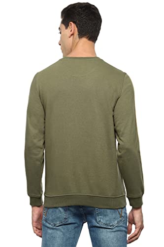 Image of Van Heusen Men's Cotton Blend Round Neck Hoodie