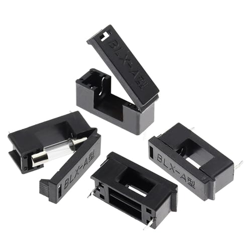 Porte-fusible 5x20 mm noir pour la réparation d'amplificateurs audio et projets DIY