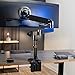 VIVO Premium Aluminum Tall Extended Monitor Arm for Ultrawide Monitors up to 49 inches and 33 lbs, Single Desk Mount Stand, Pneumatic Height Adjusting, Max VESA 100x100, Black, STAND-V101GT