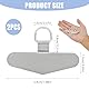 2 Stück Universal Handykette Pads aus Edelstahl, Multifunktionale Handy-Lanyard-Patches, Kompatibel mit den meisten Smartphones, Sicher und Robust, Schwarz (Schwarz)