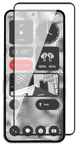 Image of NISHTECH for CMF Phone 1 5G, Nothing Phone 2 5G Tempered Glass with Full Edge to Edge Coverage and easy Installation kit