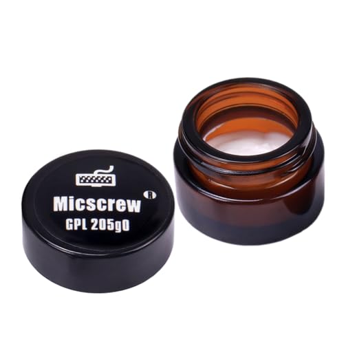 0.35 OZ GPL 205G0 for Mechanical Keyboard and Switches, GPL 205 G0 Lube with Nonvolatile, Noflammable Lubrication，Up to 220 Switches Can be Lubed, Grease Stored in Glass Bottle