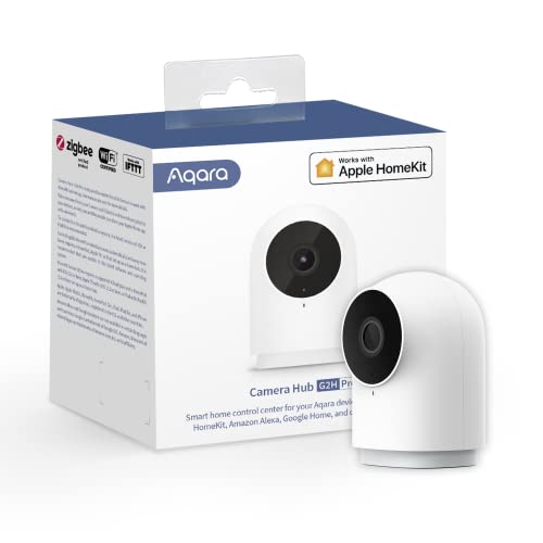 Aqara カメラハブ G2H Pro 1080p HD HomeKit カメラ 安全な屋内ビデオ ナイトビジョン 双方向オーディオ、Zigbee ハブ、プラグイン CAM Alexa、Google アシスタントと互換性、IFTTT で動作