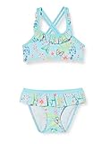 sanetta bikini seepferdchen Blüten allover Print & Rüsche am Halsausschnitt