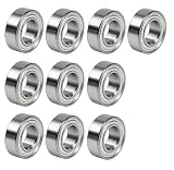 RowGlow 10pcs MR126zz Kugellager 6x12x4mm, Rillenkugellager Lager MR 126zz DIY, Drehbänke, Motoren, 3D-Drucker, Fräsmaschinen, verschiedene mechanische Geräte(MR126ZZ 10pcs)