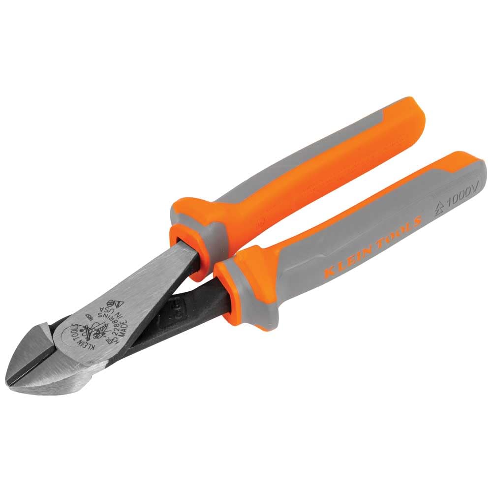 Klein Tools 2288RINS Klein Tools 2288RINS 1000V Izolowane szczypce ukośne, konstrukcja z wysoką dźwignią, noże hartowane indukcyjnie, 20 cali