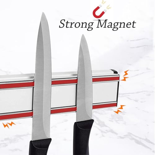 Magnetic Knife Holder for Wall, 30cm Aluminum Alloy Knife Holder Magnetic Strip, Space Saving Wall Mounted Knives Rack - Image 4