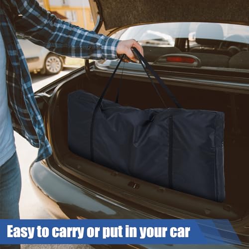 Huhumy DJ facade Carry Bag 1680d Oxford Cloth DJ Booth Facade Panel Carrying Bag Black Portable Equipment Case Reinforced Replacement (50 x 29.5 x 5.7 Inch)