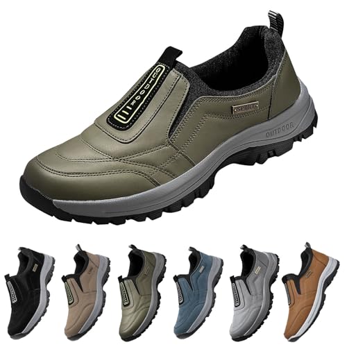 Mens Wide Loafers Slip on Boat Shoes Casual Dress Shoes Lightweight Casual Walking Sneakers Breathable Sneakers