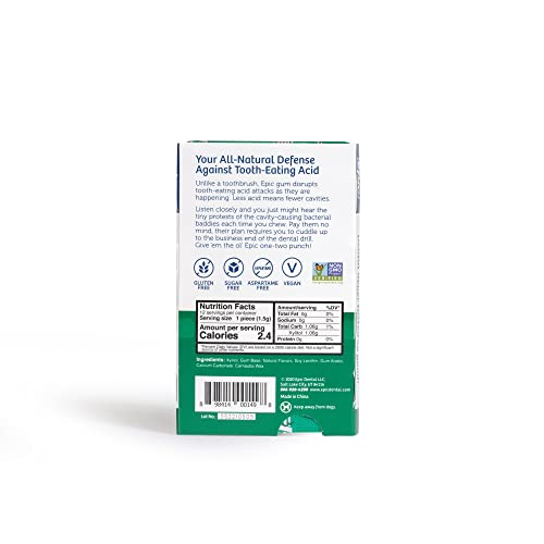 Epic SAS-SN-073182-8 Xylitol Chewing Gum - Sugar Free & Aspartame Free Chewing Gum Sweetened W/Xylitol thumb #7
