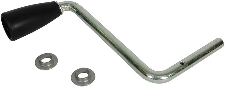 Fulton Bulldog 500105 Trailer Jack Accessory, Sidewind Crank Assembly for 170's w/Black Knob