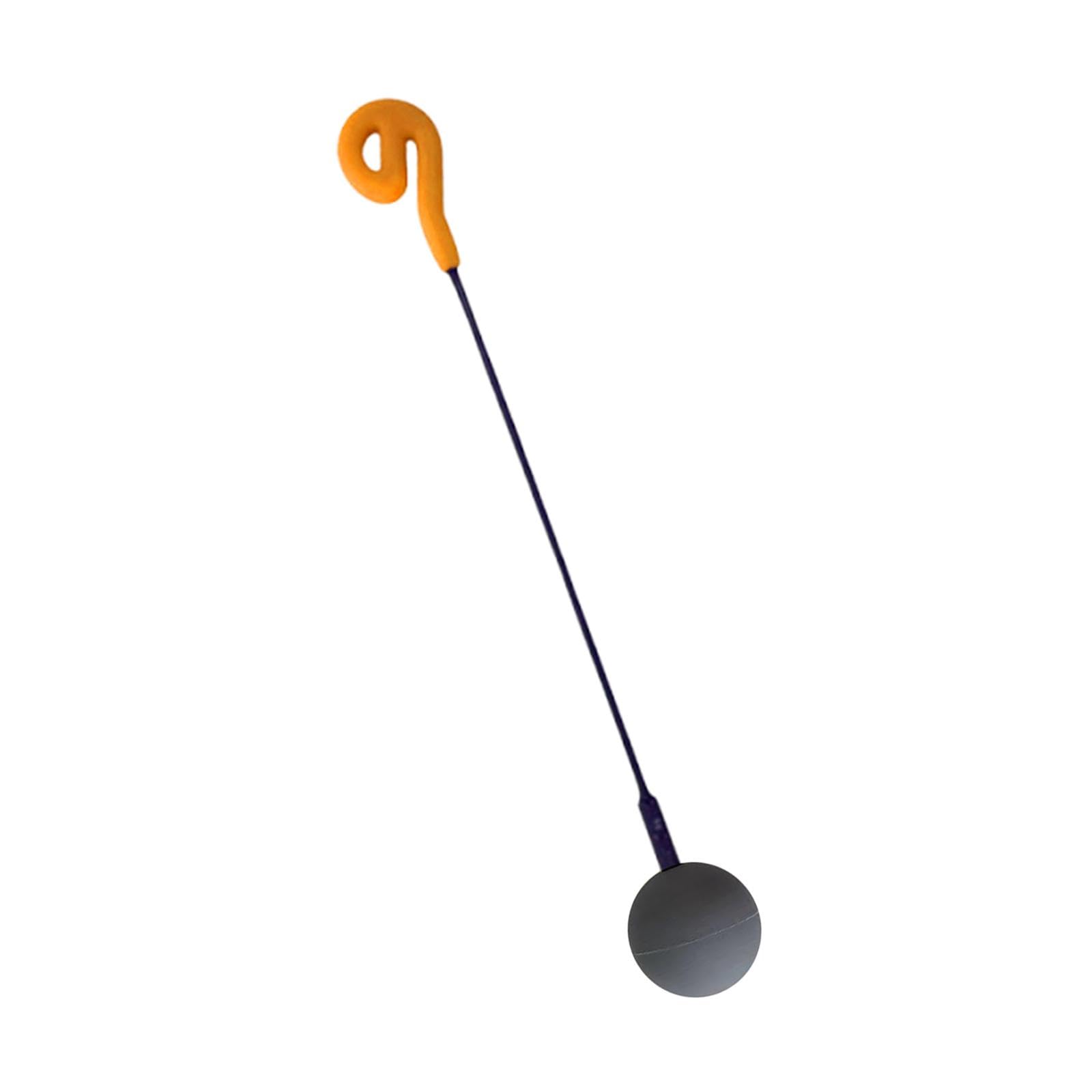 Friction Gong Mallet Doppelkopf, 27cm, Akustikklöppel, Resonanzhammer mit Gummikopf für Meditation und Klangreisen, Widerstandsfähigem Gummi Klangstab, Orange