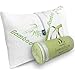 DreamField Linen Memory Foam Bamboo Pillow Queen Size - [Adjustable] for Sleeping - Cool & Breathable Cover with Zipper Rayon Derived from Bamboo - Relieves Neck Pain - Back/Stomach/Side Sleeper