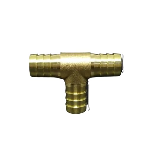 10 PCS 16mm Hose Tee 3 Ways Splicer Brass Hosetail Fitting Coupling Water Fuel