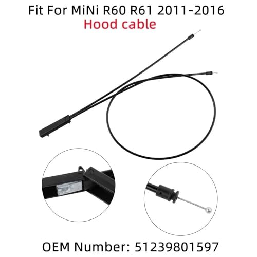 Cable de liberación del capó con suavidad de tracción para Mini R60 R61 de 2011 a 2016 2