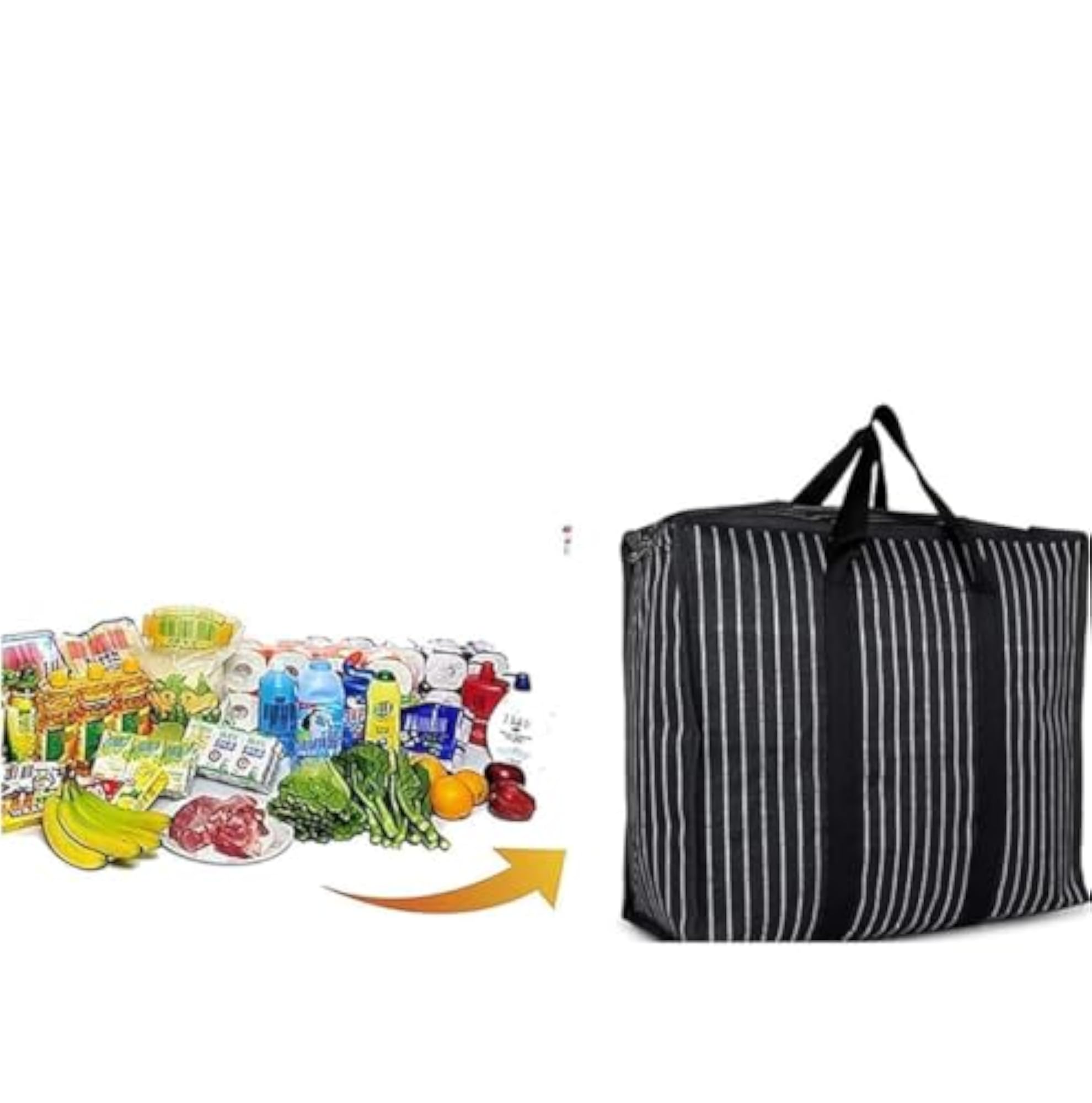 Multipurpose Extra Large Heavy Duty Storage Organizer Bag, Pack of 2