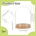 BENECREAT Glass Display Dome Cloche, 4.9x6.5 inch, Clear Glass Bell Jar with Cork Base for Decorative Jars, Flowers, Specimens, Crafts