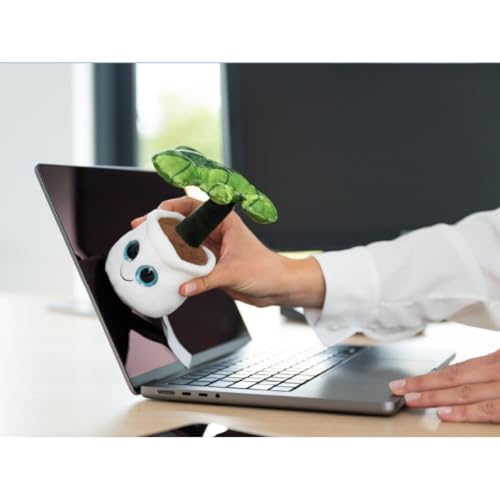 Minifeet Schmoozies® Evergreenies® Monstera - perfekt geeignet zum Reinigen von Handy- und Tabletdisplays, Unterseite aus Mikrofaser