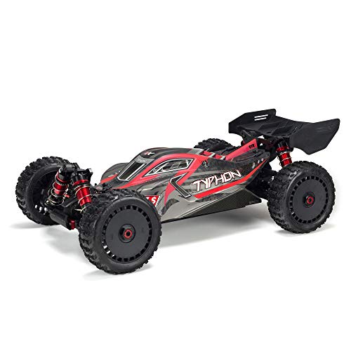 ARRMA RC Car 1/8 Typhon 6S V5 4WD BLX Buggy with Spektrum Firma RTR (Ready-to-Run), Black and Red, ARA8606V5 by ARRMA - Used condition - US$487.89