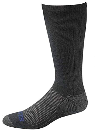 Bates Men's Coolmax Perfor Socks, Black, L