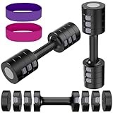 Tepemccu Adjustable Dumbbells Set of 2, 4-in-1 Hand Weights Set for Women/Men, Weights Dumbbells Set for Home Gym Strength Training