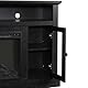 Ameriwood Chicago Elektrischer Kamin-TV-Konsole 50 Schwarze Eichenoptik