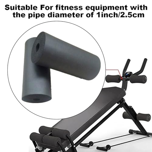2 unidades de almohadillas de espuma para pies, recambios suaves para rodillos, bancos de pesas, extensión de piernas, equipos de fitness, running, yoga y gimnasio (220 mm) miniatura 6