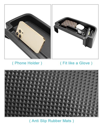 Image of CDEFG 2PCS Compatible with 2023-2025 Honda Pilot Center Console Organizer & 9-Inch Screen Organizer for 2023 2024 2025 Honda Pilot Accessories Middle Console Tray & Behind-Screen Dash Storage Box
