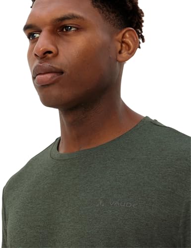 VAUDE Essential T-Shirt für Herren in Agave, Größe L – Schnelltrocknendes & pflegeleichtes Sport Shirt, Atmungsaktives Outdoor T-Shirt mit Rundhals, Ideal für Fahrradreisen, Wandern & Trekking