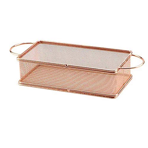 Cesta Para Fritura Retangular Inox 21x11cm Rose