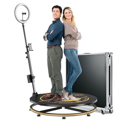 JIYANG 360 Photo Booth Machine with Flight Case,360 Photo Booth