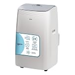 Igenix 9000 BTU 4-in-1 Portable Air Conditioner White, Cooling & Heating Fan Dehumidifier, A Rated, 18m² Coverage, 24hr Timer, IGAC03009W
