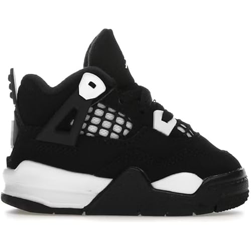 Toddler's Jordan 4 Retro 'White Thunder' Black/White-Black (FV4538 001)
