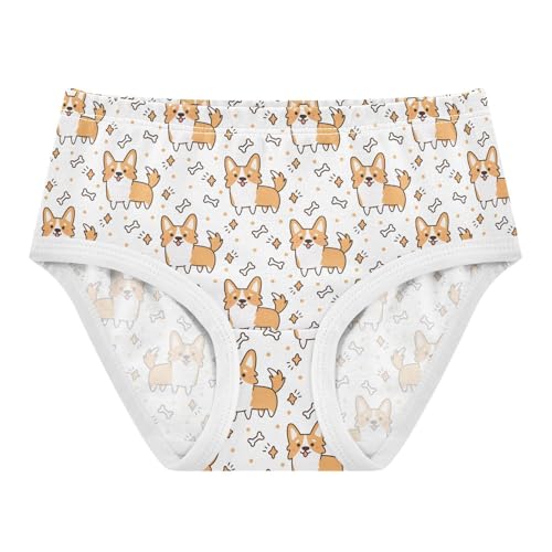 Girls' Underwear Dog Funny Cotton Stretch Comfort Toddler Panties