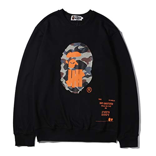 Shark bape crewneck sweatshirt pullover hoodie sports casual swea…