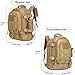 PAIWPHLI Large Military Bug Out Bag 3 Day Pack Expandable Backpack Army Daypack for Outdoor Hiking Hunting (Tan)