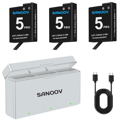 Amazon | SANOOV for DJI Action 6/Osmo 360/Action 5 Pro/4/3