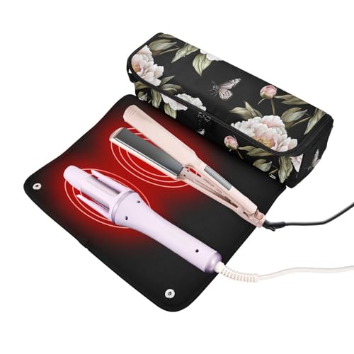 Bolso organizador para plancha y rizador de viaje Chic Peonies miniatura 2