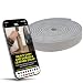Thin Leather Straps By TOFL Crafts Leather Strips You Can Use. 1/6" Thick, 1/2" Wide and 72" long (White)