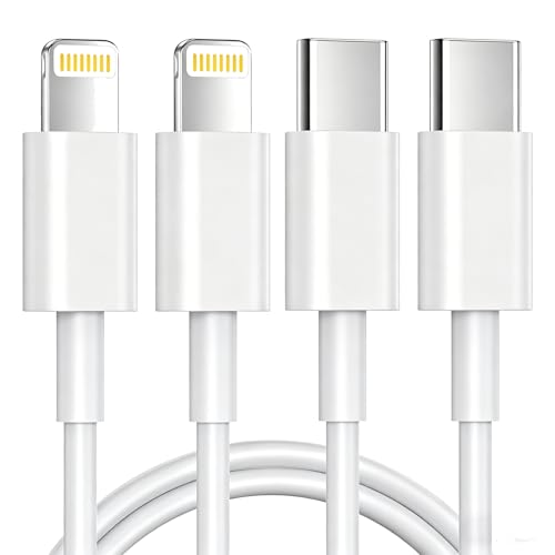 JJCALL USB C Lightning Kabel 3M 2Pack,[MFi-Zertifiziert] iPhone Ladekabel,Lightning Kabel Kompatibel Mit iPhone 14/13/13 Pro/12/12 Pro Max/11 Pro/X/XS/XR/8 Plus, für Typ-C Ladegeräte Delivery