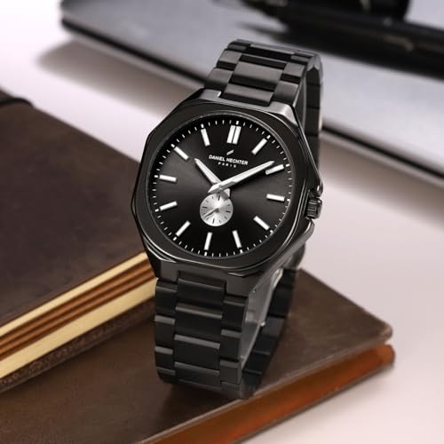 Image of Daniel Hechter Paris Villiers Collection Analog Watch for Men with Round Dial, Small Seconds Sub-Dial, Luminos Hand and Hour Markers and Stainless Steel Strap - DHM1052