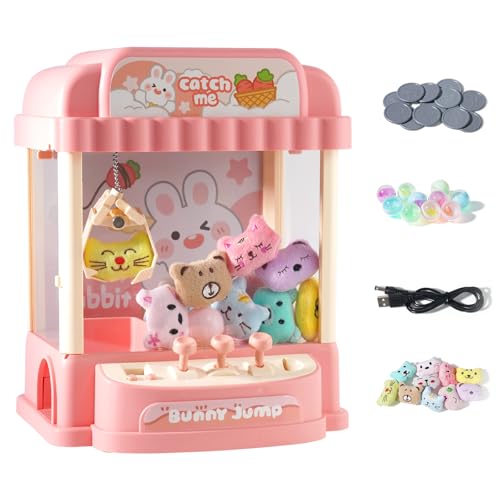 Machine à griffes pour enfants avec musique, peluches et gashapons