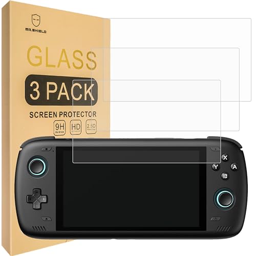 Verre trempé pour AYN Odin 2 MAX dureté 9H anti-rayures Mr.Shield pack triple