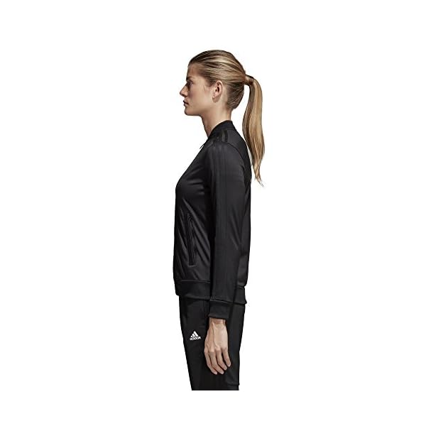 adidas-womens-Condivo-18-Polyester-Jacket adidas Women's Condivo 18 Polyester Jacket Black/White Large