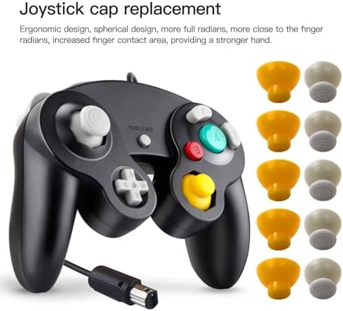 10pcs Replacement Analog Joystick Thumb Stick Silicone Cap for Nintendo for GameCube NGC GC Controller — view 6