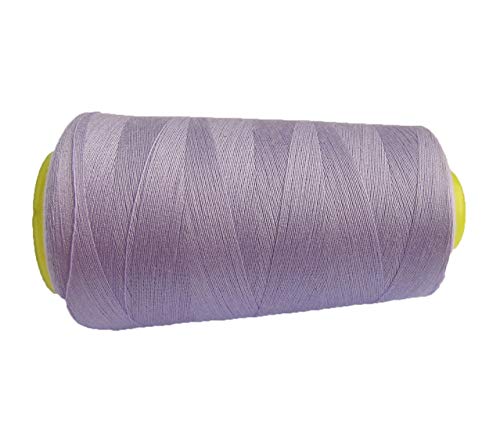 3000 yardas Púrpura claro Carrete 40s 2 402 Tex 27 Entradas Tamaño 120 Carretes Poliéster PP SP Hilo de coser Mano Máquina industrial Bordado Hilo Pantalones Lona Acolchado Serger Ropa Cover