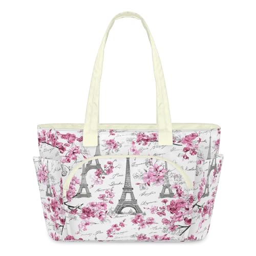 Sac fourre-tout léger Tour Eiffel matelassé : la solution pour tout ranger sans effort