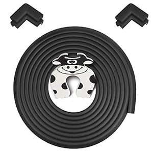 Rabofly Baby Proofing Edge & Corner Guards, 17.6ft-(16.40ft Edge + 4 Corners) Furniture Bumper Cushion Table Edge Corner…